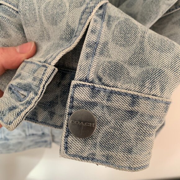 Coach Signature Denim Jacket Size Small NWOT - Picture 9 of 12